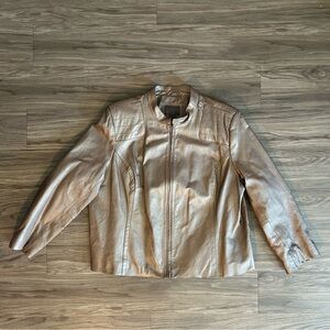 Uniform John Paul Richard Leather Bronze Moto Jacket, 3X